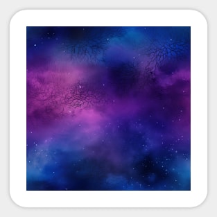 Ombre Underwater Galaxy Sticker